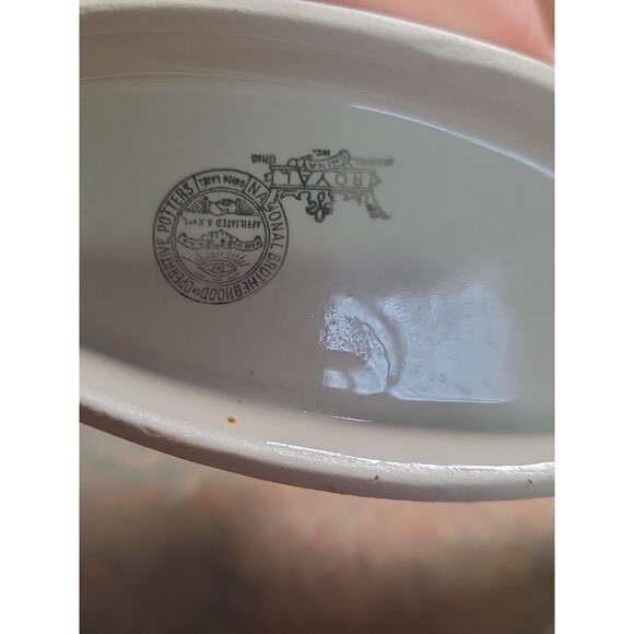 Royal National Brotherhood Operative Potters Gravy &/Creamer Hand Painted - Picture 7 of 13